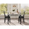 Dining Table Set , Kitchen Table with Upholstered Chairs, Wood Kitchen Dining Room Table Set with Corner Protector for Small Space, Apartment - 2 of 4