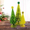 Cody Foster 16.0 Inch Midcentury Modern Hobnail Tree Set Saint Patrick's Day, Varying Heights: 16.0, 12.5, 9.75 Inches Tree Sculptures - 2 of 4