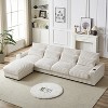 KTMBDW 126" Sectional Couches for Living Room, L Shaped Couch, 4-Seat Sofa Set with Corduroy Fabric for Home Furniture - 3 of 4