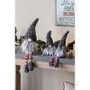 Gulches Series  Red and White Shatterproof Standing Santa with Lantern and Bag Holiday Ornament - 3 of 4