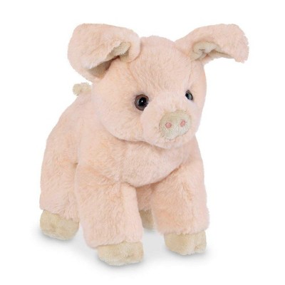 Bearington Dixie Plush Pink Pig Stuffed Animal with Soft Fur, 10 Inches