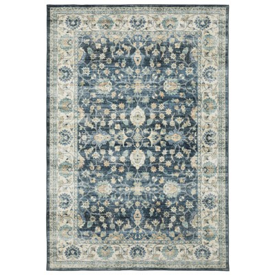 Oriental Weavers Sumter SUM02 Blue/ Ivory Indoor Area Rug - 2' x 3'