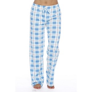 Just Love Womens Plaid Knit Jersey Pajama Pants - 100% Cotton PJs - 1 of 3