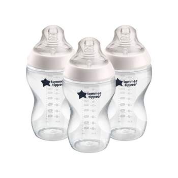 Tommee Tippee Closer to Nature 3pk Clear Feeding Bottle - 11oz