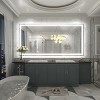 Apmir Super Bright 192 LEDs/m Front LED Lighted Anti-Fog Tempered Glass Bathroom/Vanity Mirror with ETL & 3-Year Warranty - 2 of 4