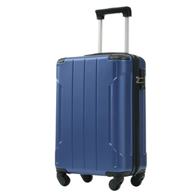 FURNIinspire Luggage 20 Inch Carry On Luggage, Lightweight Durable Suitcase with Wheels for Travel Business, Blue, 8.3"*13.6"*21.5"