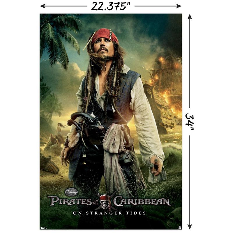 Trends International Disney Pirates of the Caribbean: On Stranger Tides - One Sheet 2 Unframed Wall Poster Prints, 3 of 7