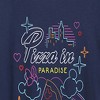 Women's - Disney - Love At First Bite Pizza In Paradise Short Sleeve Graphic T-Shirt - 2 of 4