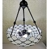 Amora Lighting Tiffany Style 3 Lights White Ceiling Hanging Pendant Lamp 18" Wide - 4 of 4