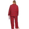 Women's Plus Size Three-Piece Pajama Set - White Mark - 2 of 3