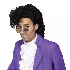 Fun World Purple Pain Rock Star Costume Wig Adult Men - 1 of 4