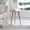 MH London Konak 22" Solid Wood End Table Round Top - 2 of 4