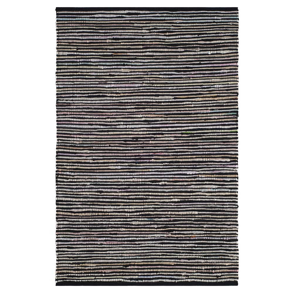 3'x5' Jessica Woven And Flatweave Rug Black/Multi - Safavieh