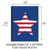 Big Dot of Happiness Stars & Stripes - Patriotic Wall Art and American Flag Room Decor - 7.5 x 10 inches - Set of 3 Prints - image 4 of 4