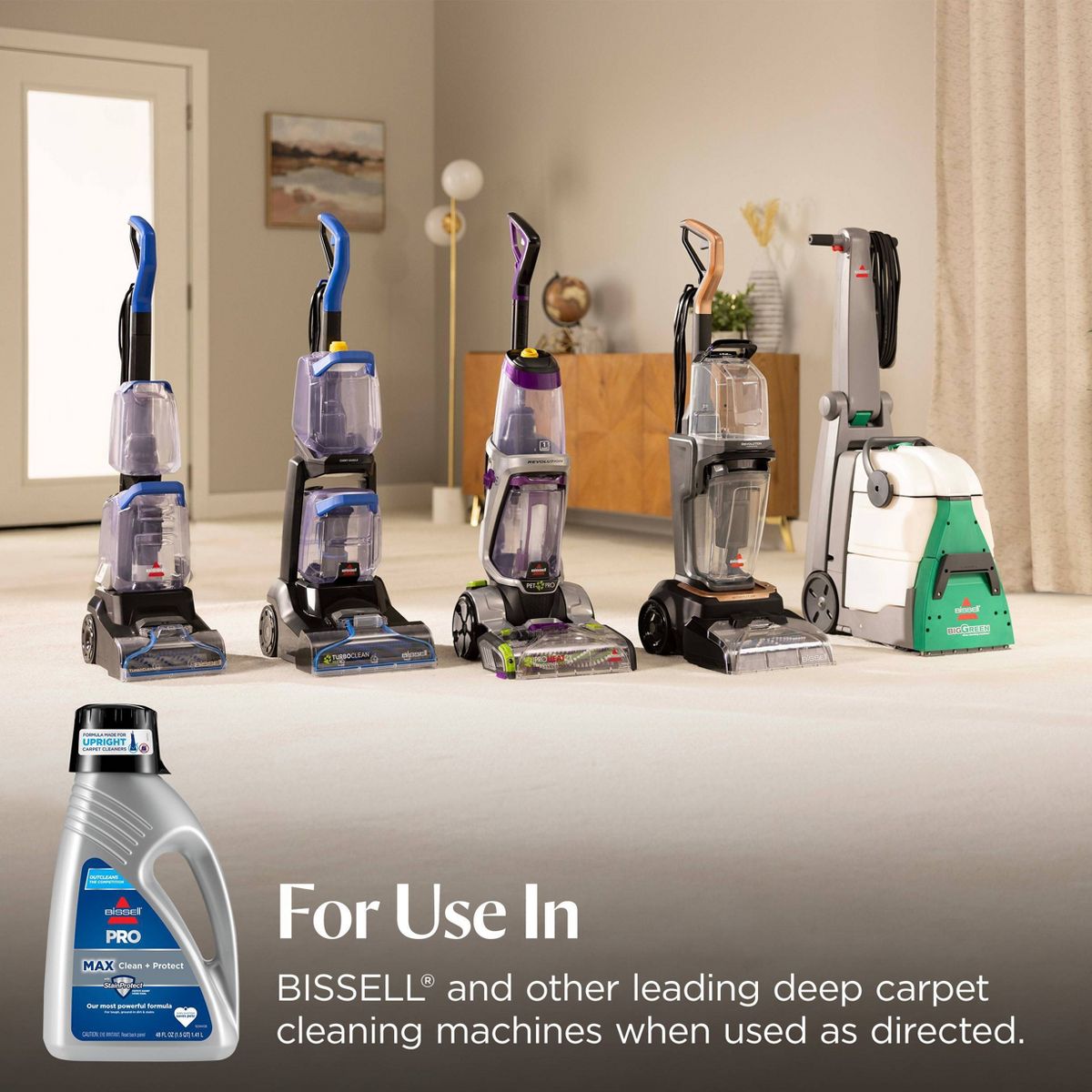 BISSELL PRO 48 fl oz Max Clean + Protect Upright Carpet Cleaning Formula - 78H63: Eliminates Stains & Odors, Fresh Scent - thumbnail 5
