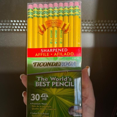 Ticonderoga Pre-Sharpened Lead Pencils #2 Lead 30/Pack 2 Packs  (DIX13830-2), 1 - Fry's Food Stores