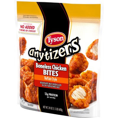 Tyson Any&#39;tizers Buffalo Style Boneless Chicken Bites - Frozen - 24oz