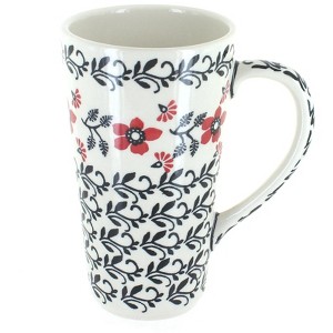 Blue Rose Polish Pottery K083 Manufaktura Large Coffee Mug - 1 of 2