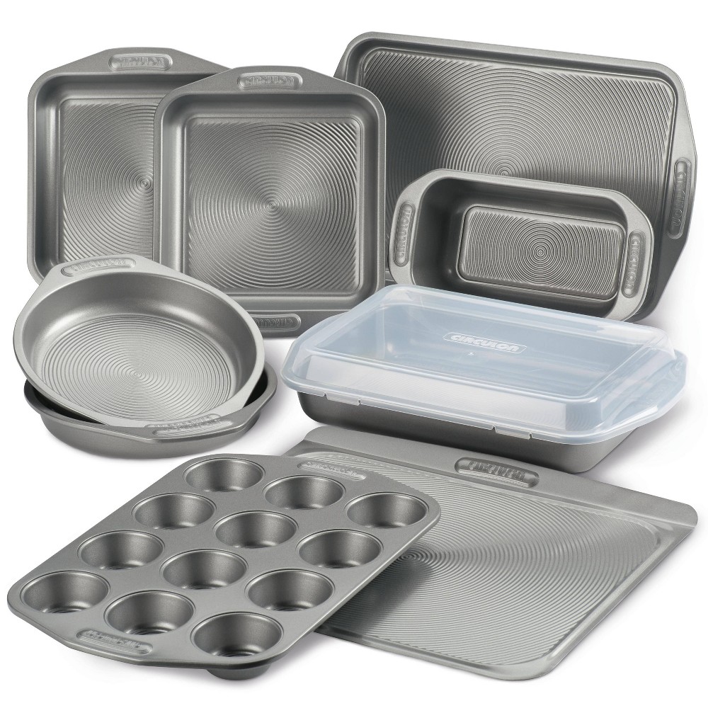 Photos - Bakeware Circulon 10pc  Nonstick Set Gray 