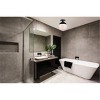 Elegant Lighting Eclipse 1 Light Black Flush Mount With Frosted White Glass - 2 of 4