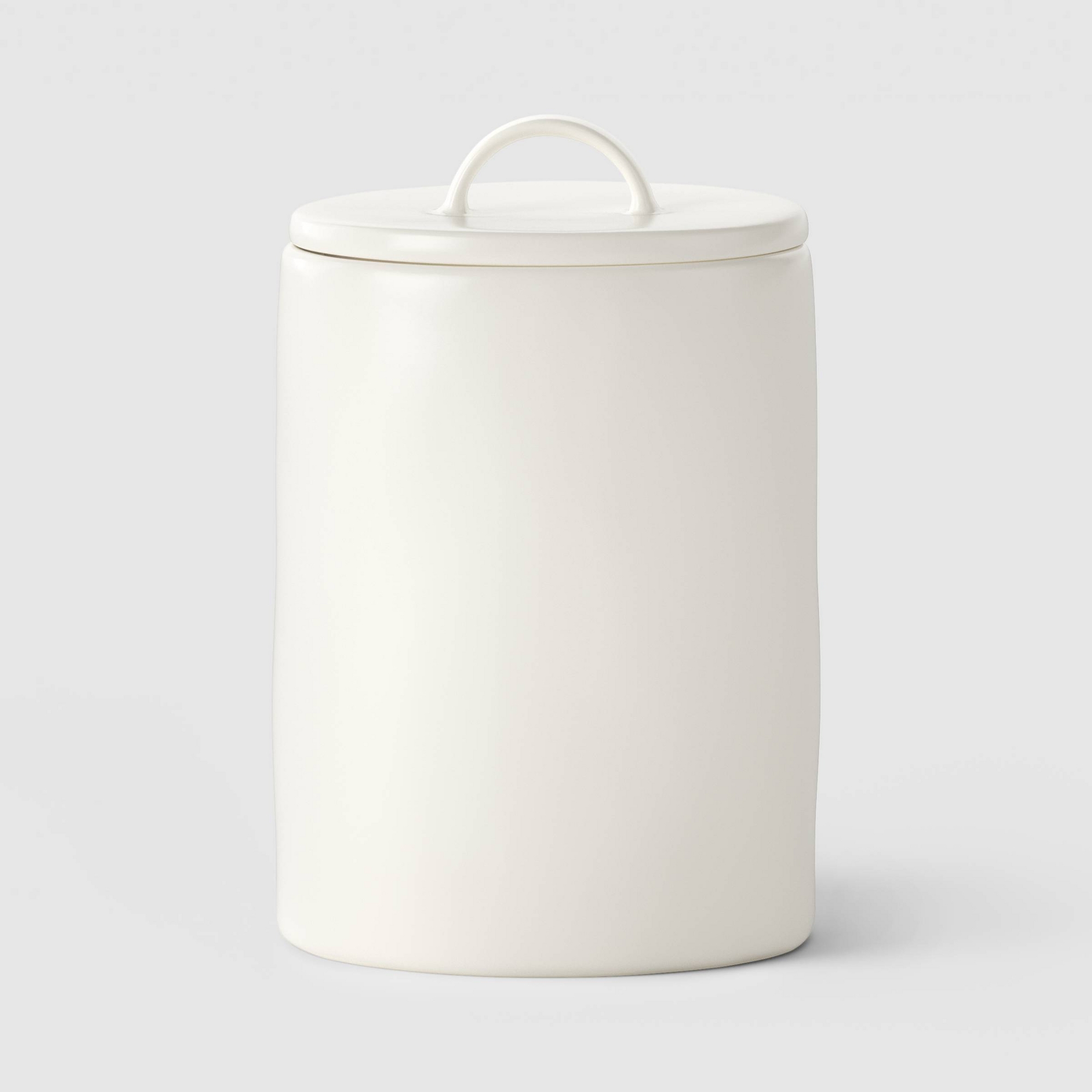 96oz Canister Aralia White Ceramic Large Cream - Threshold™