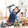 MaseiKar 5 Pack Dinosaur Toys for Kids Age 3+, Take Part Toys Dinosaur STEM Building Toys Set for Toddler - 3 of 4