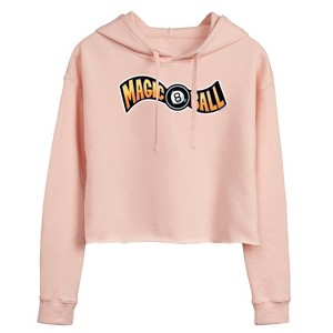 Women's - Magic 8 Ball - 8 Ball Cropped Graphic Hoodie - 1 of 2