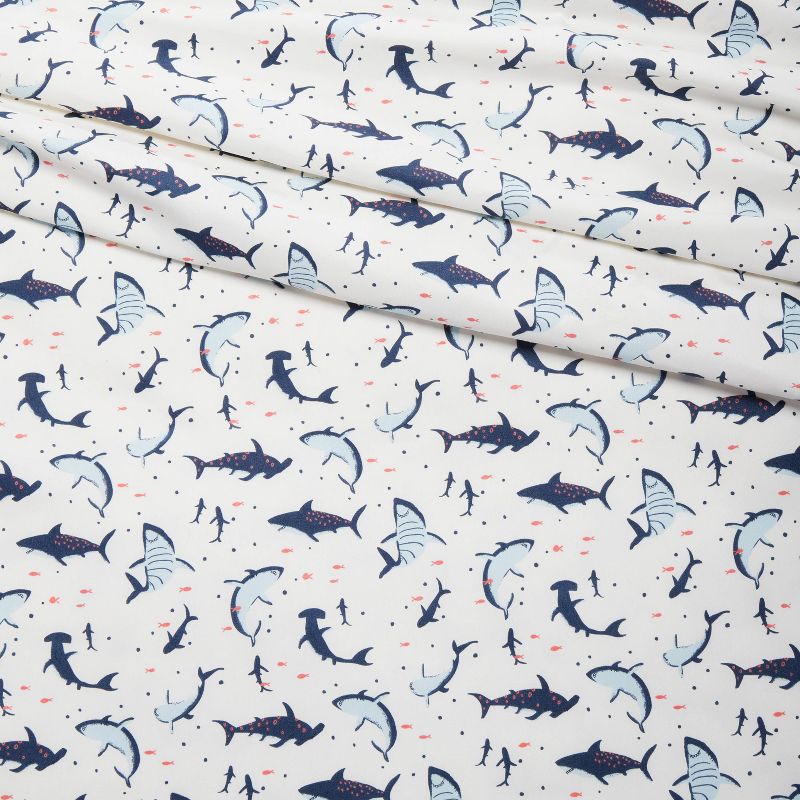 Shark Microfiber Kids' Sheet Set - Pillowfort™, 4 of 8