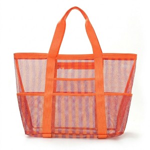 Alilang Large Mesh Beach Tote Bag with Shoulder Handles and
