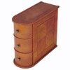 MAYEERTY Wood Tall End Table, Narrow Side Table Nightstand with 2 Drawers - 3 of 4