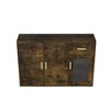 Sideboard Buffet Cabinet With Doors, Built In Shelves Storage Drawer Cupboard Console Table, Accent Coffee Bar Cabinet For Dining Room - 2 of 4