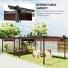 13' x 13' Aluminum Retractable Pergola Canopy, Outdoor Pergola for Garden, Patio, Deck - 4 of 4