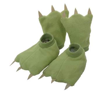 HalloweenCostumes.com One Size Fits Most   Fun Costumes Kids Dinosaur Hands and Feet, Green