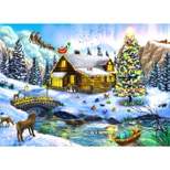Brain Tree - Christmas Scenery 1000 Piece Puzzles for Adults-Jigsaw Puzzles-With 4 Puzzle Sorting Trays- Random Cut - 27.5"Lx19.5"W
