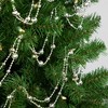 Northlight Shiny Mirrored Disco Ball Beaded Christmas Garland - 15' x .5" - Silver - Unlit - 2 of 4