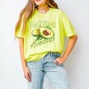 Simply Sage Market Farm Fresh Avocado Watercolor Garment Dyed Tee - 2 of 4