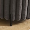PAGED Upholstered Round Pouf Ottoman, Portable Foot Rest Ottoman Bench, Lightweight Faux Fur Footstool, Ideal as Entryway Bench or Extra Seating - 4 of 4