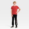 Boys' Marvel Villains Fleece Joggers - Black - 4 of 4