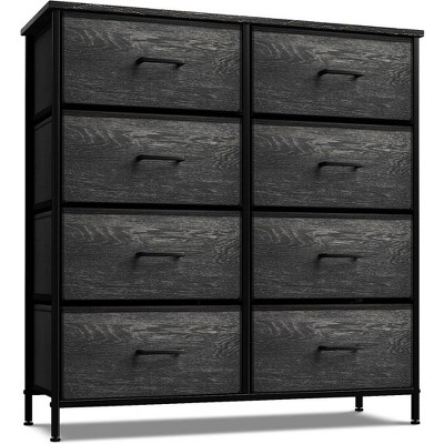 Sorbus 8 Drawers Dresser- Storage Unit with Steel Frame, Wood Top, Fabric Bins - for Bedroom, Closet, Office and more