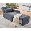 AMERLIFE 3-in-1 Sleeper Sofa Chair with Adjustable Backrest, Foldable Loveseat, Recliner - 2 of 4