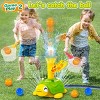Vatos Turtle Water Sprinkler for Kids,4 in 1 360 Roating Spray Toys with Snail Splash,Ring Toss,Catch Ball Game & Hurdle Play for Boys Girls Aged 3-8 - 3 of 4