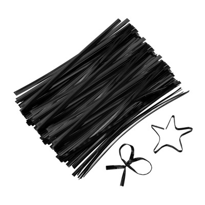 Unique Bargains Reusable Plastic Coated Metallic Durable Twist Ties 800 Pcs
