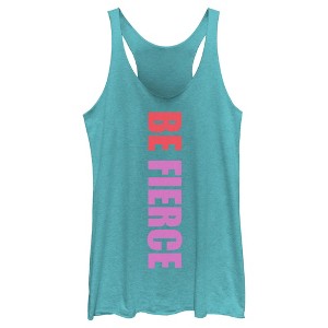 Women's CHIN UP Be Fierce Racerback Tank Top - 1 of 4
