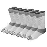 Dickies Men's Max Cushion Crew Socks 6pk - White 10-12