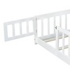 Kumasinova Kids Floor Bed with Safety Guardrails,Queen Rubber Wood Platform Bed with Door & Slats for Boys,Girls,Teens,No Box Spring Needed - 4 of 4
