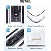 MaseiKar Clear Toiletry Bag, 2 Packs , Airport Airline Travel Essential Carry On Makeup Cosmetic Bags for Women, Black - 4 of 4