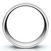 Pompeii3 Mens 14K White Gold 6mm Brushed Wedding Band Ring New - 2 of 4