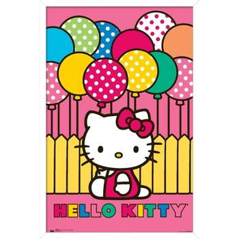 Hello Kitty - Bows Wall Poster with Magnetic Frame, 22.375 x 34