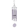 36"H Laser Etched Painted Wood Hand Tuned Windchime, "Breathe", Scale "E" - 2 of 2