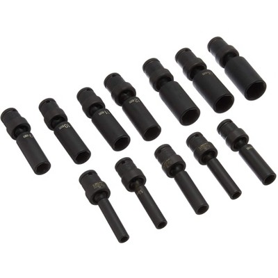 Grey Pneumatic 1/4" Surface Drive Deep Universal Set, Model 9712UMD, Hand Tool Parts and Accessories